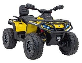 Quad Can Am Outlander ATV z Pilotem Żółty