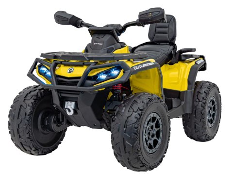 Quad Can Am Outlander ATV z Pilotem Żółty