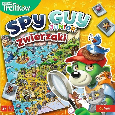 Gra planszowa Spy Guy Junior zwierzaki Rodzina Treflików Trefl 02595 Gra planszowa Spy Guy Junior zwierzaki Rodzina Treflików Trefl 02595
