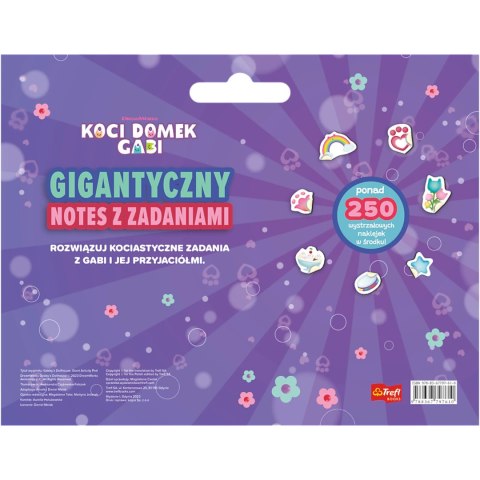 Książka notes łamigłówki Koci Domek Gabi naklejki kolorowanki Trefl KS97610 Książka notes łamigłówki Koci Domek Gabi naklejki kolorowanki Trefl KS97610