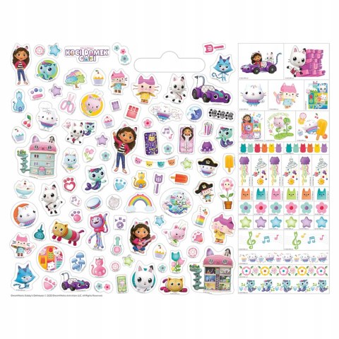 Książka notes łamigłówki Koci Domek Gabi naklejki kolorowanki Trefl KS97610 Książka notes łamigłówki Koci Domek Gabi naklejki kolorowanki Trefl KS97610