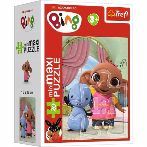 Puzzle 20 miniMAXI Bing 20 elementów przyjaciele binga 3+ Trefl 21129 Puzzle 20 miniMAXI Bing 20 elementów przyjaciele binga 3+ Trefl 21129