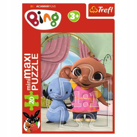 Puzzle 20 miniMAXI Bing 20 elementów przyjaciele binga 3+ Trefl 21129 Puzzle 20 miniMAXI Bing 20 elementów przyjaciele binga 3+ Trefl 21129