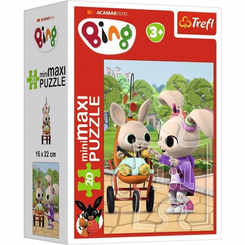 Puzzle 20 miniMAXI Bing 20 elementów przyjaciele binga 3+ Trefl 21131 Puzzle 20 miniMAXI Bing 20 elementów przyjaciele binga 3+ Trefl 21131