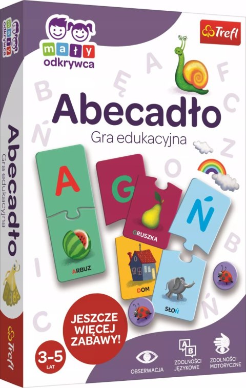 Gra dla dzieci edukacyjna mały odkrywca Abecadło Trefl 01945 Gra dla dzieci edukacyjna mały odkrywca Abecadło Trefl 01945
