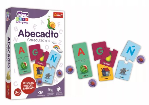 Gra dla dzieci edukacyjna mały odkrywca Abecadło Trefl 01945 Gra dla dzieci edukacyjna mały odkrywca Abecadło Trefl 01945