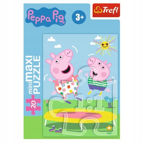 Puzzle 20 miniMAXI Świnka Peppa 20 elementów Peppa Pig 3+ Trefl 21125 Puzzle 20 miniMAXI Świnka Peppa 20 elementów Peppa Pig 3+ Trefl 21125