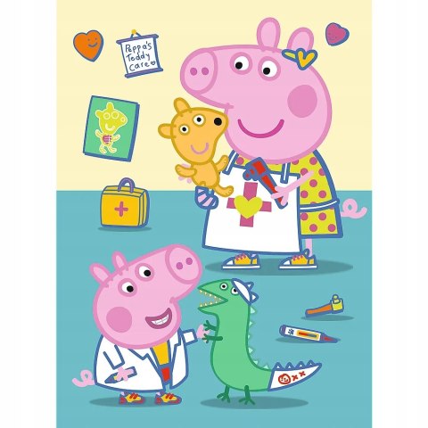 Puzzle 20 miniMAXI Świnka Peppa u lekarza 20 el Peppa Pig 3+ Trefl 21127 Puzzle 20 miniMAXI Świnka Peppa u lekarza 20 el Peppa Pig 3+ Trefl 21127