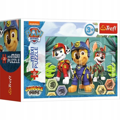 Puzzle 20 miniMAXI psi patrol w lesie 20 elementów 3+ Trefl 21145 Puzzle 20 miniMAXI psi patrol w lesie 20 elementów 3+ Trefl 21145