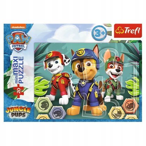 Puzzle 20 miniMAXI psi patrol w lesie 20 elementów 3+ Trefl 21145 Puzzle 20 miniMAXI psi patrol w lesie 20 elementów 3+ Trefl 21145
