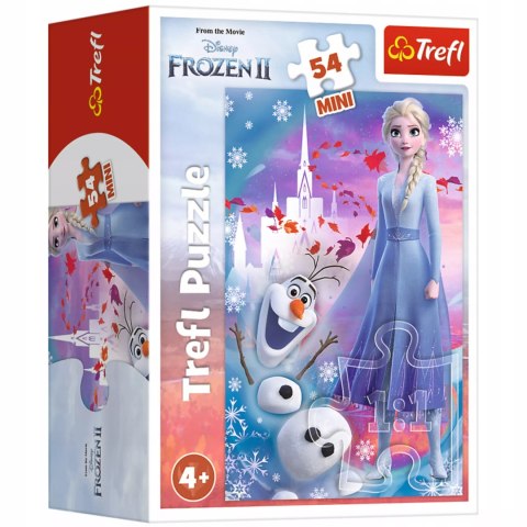 Puzzle 54 mini Frozen Kraina Lodu Elsa i Olaf 54 elementy Trefl 19640 Puzzle 54 mini Frozen Kraina Lodu Elsa i Olaf 54 elementy Trefl 19640