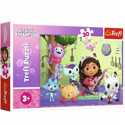 Puzzle Koci Domek Gabi 30 elementów Gabi i jej uroczy domek Trefl 18301 Puzzle Koci Domek Gabi 30 elementów Gabi i jej uroczy domek Trefl 18301