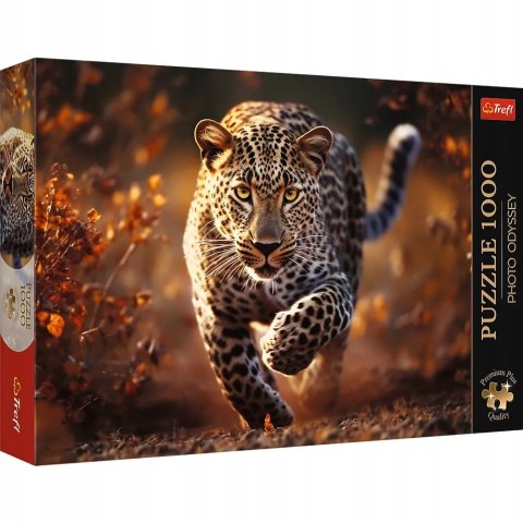 Puzzle Photo Odyssey: Dziki Leopard 1000 elementów Trefl premium plus 10818 Puzzle Photo Odyssey: Dziki Leopard 1000 elementów Trefl premium plus 10818
