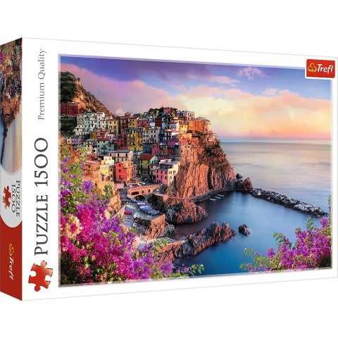 Puzzle Widok na miasteczko Manarola Włochy 1500 elementów Trefl 26137 Puzzle Widok na miasteczko Manarola Włochy 1500 elementów Trefl 26137
