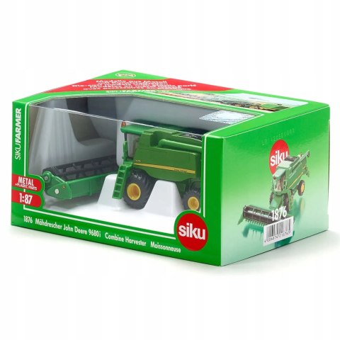 Siku Farmer Kombajn John Deere 9680i metal model 1:87 S1876 Siku Farmer Kombajn John Deere 9680i metal model 1:87 S1876