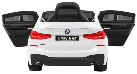 BMW 6 GT Autko na akumulator Biały + Pilot + Wolny Start + EVA + Pasy + LED MP3