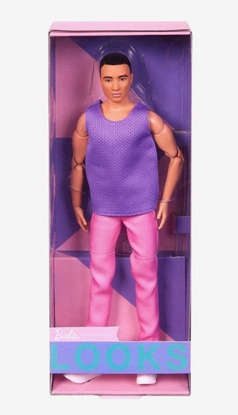 Barbie Looks. Lalka Ken fiolet HJW84 Barbie Looks. Lalka Ken fiolet HJW84