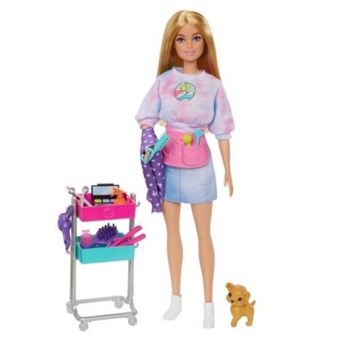 Barbie Malibu Stylistka z pieskiem HNK95 Barbie Malibu Stylistka z pieskiem HNK95