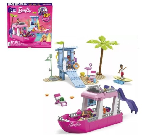 Barbie Mega Klocki Wymarzoną łódź Malibu HPN79 Barbie Mega Klocki Wymarzoną łódź Malibu HPN79