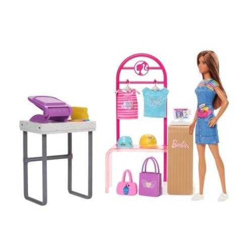 Barbie Projektantka mody Zestaw z lalką i akcesor. Barbie Projektantka mody Zestaw z lalką i akcesor.