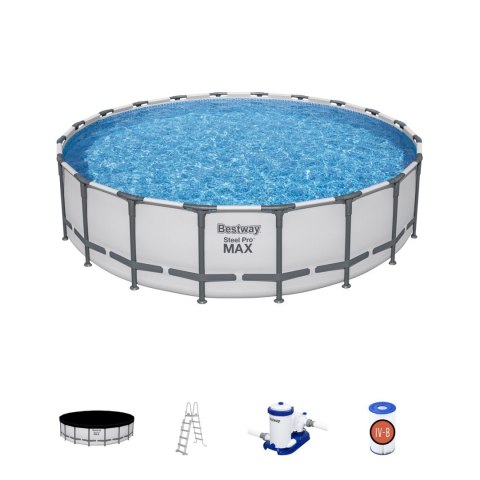 Basen Stelażowy 20FT 610x132 cm SteelPRO BESTWAY