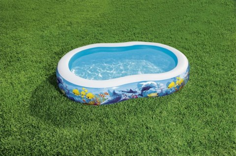Basen dmuchany Morska Głębina 262x157x46cm dla dzieci 3+ BESTWAY + Łatka naprawcza