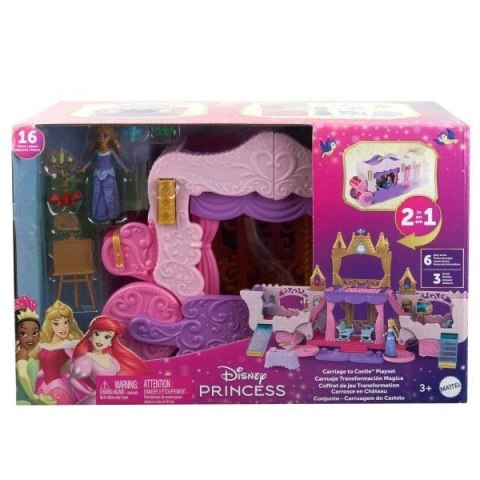 Disney Princess. Zestaw 2w1 Karoca i Zamek HWX17 Disney Princess. Zestaw 2w1 Karoca i Zamek HWX17