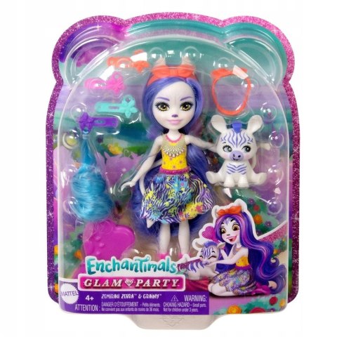 Enchantimals. Lalka Deluxe Zebra HNV28 Enchantimals. Lalka Deluxe Zebra HNV28